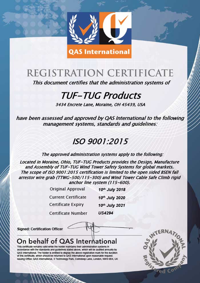 Tuf-Tug-ISO-9001-2015-certification-image